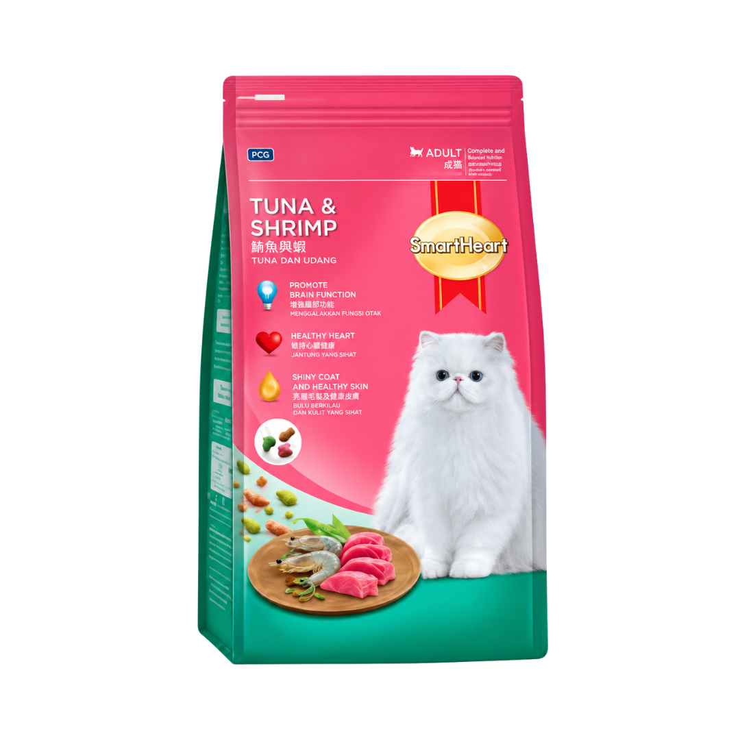 Smartheart Adult Dry Cat Food (Tuna and Shrimp) - 3kg